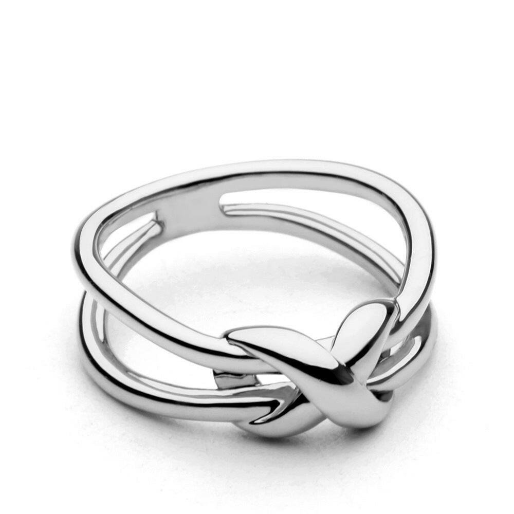 Kaze Retro Geometric Charm Ring | Vintage-Inspired Ring in Gold &amp; Silver Sizes 6–8 Silver