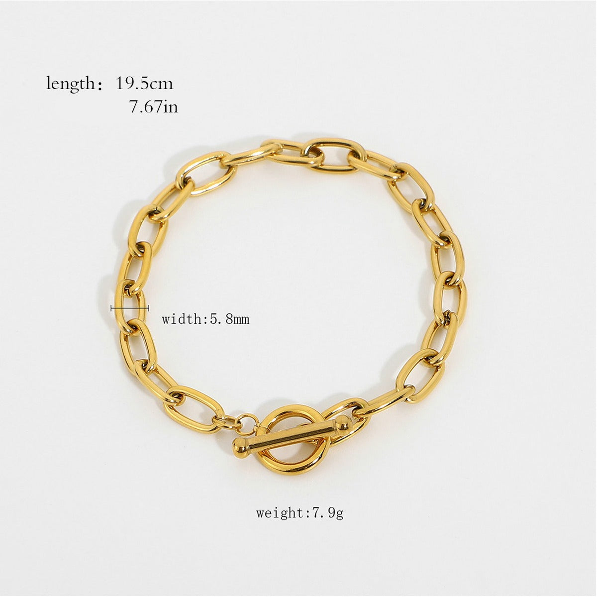 Kaze Gold-Plated Pearl Stainless Steel Bracelet | 18K Gold Pearl Bracelet in 9 Styles BraceletB