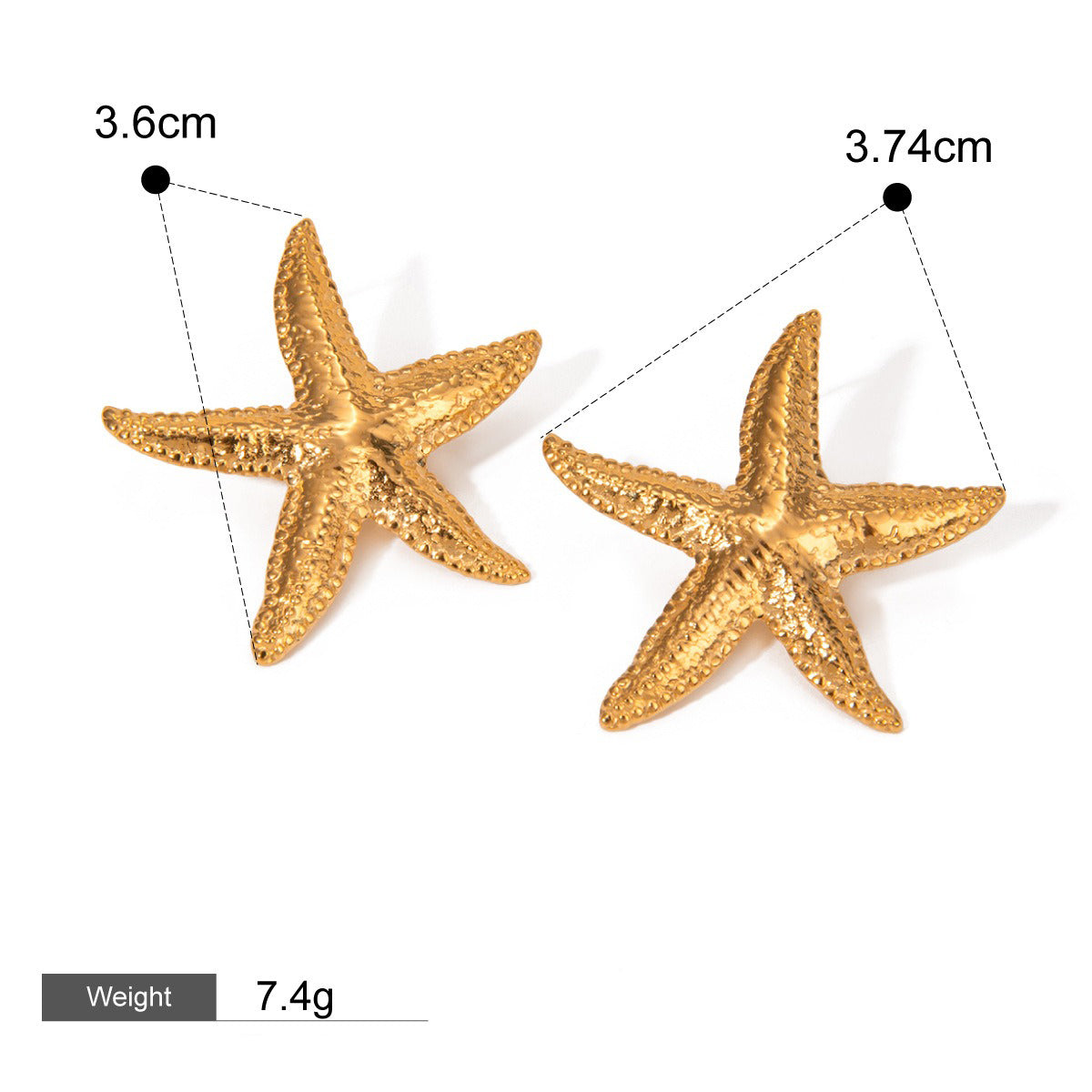 Kaze 18K Gold Ocean-Themed Inlaid Pearl Jewellery Set | 14-Piece Coastal Jewellery Collection Style G-Earring-32