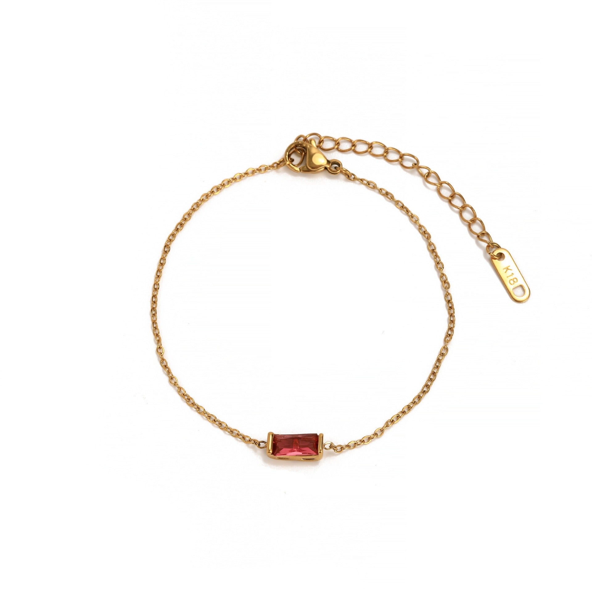 Kaze 18K Gold Vintage Pearl and Birthstone Bracelet | Sailor Clasp Luxury Bracelet