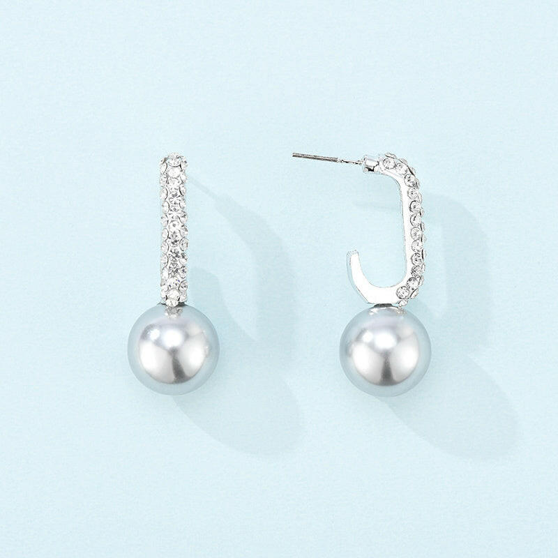 Kaze Long Pearl Clip-On Earrings | Elegant Non-Pierced Pearl Drop Earrings