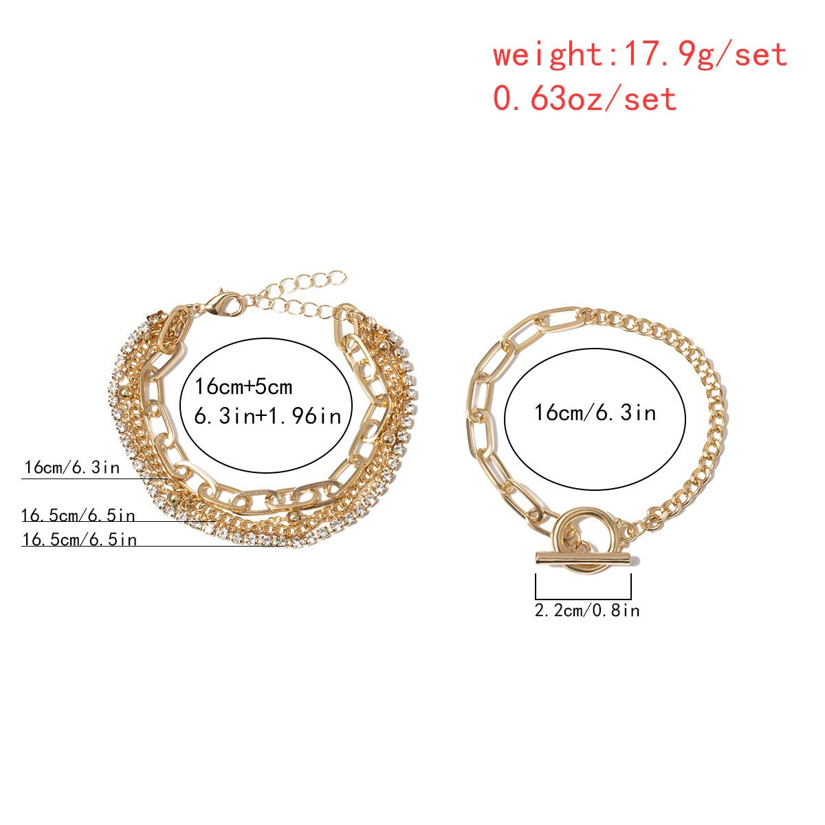 Kaze 18K Gold Multi-Layer Round Bead Diamond Bracelet &amp; Necklace | 18K Gold &amp; S925 Silver in 4 Variants