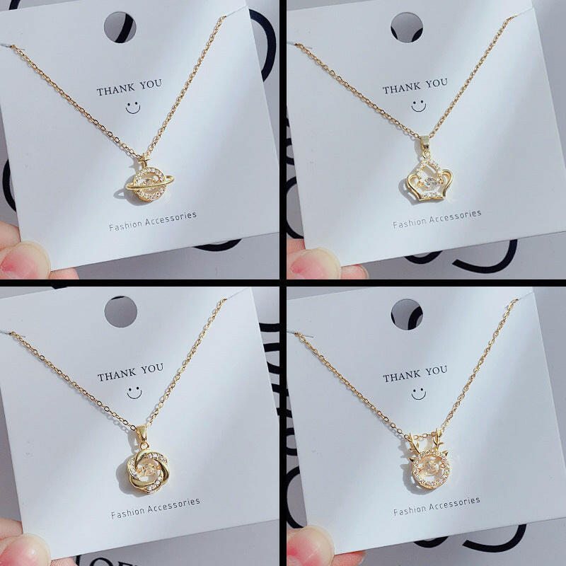 Kaze Titanium Steel Clavicle Necklace | Fade-Resistant Pendant Necklace for Women