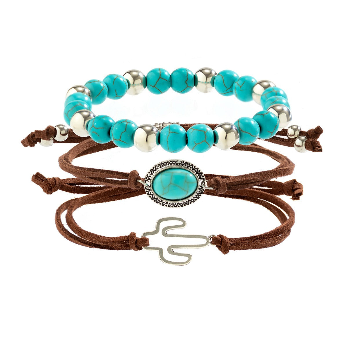 Kaze Ethnic Hand-Woven Gravel Flying Bird Multi-Layer Leaf Bracelet | Artisan Zinc Alloy Bracelet in 3 Styles