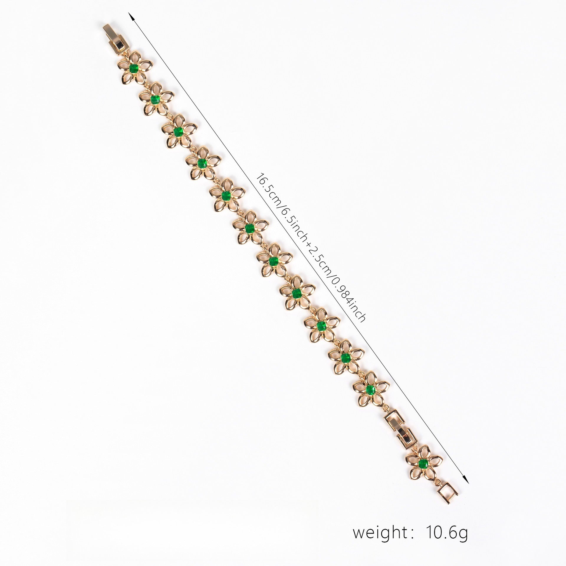 Kaze Five-Petal Clover Bracelet | S925 Silver Cubic Zirconia Lucky Bracelet