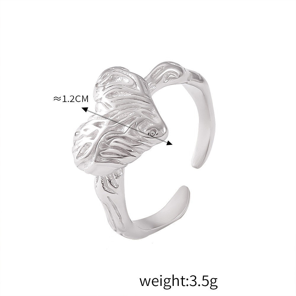 Kaze Classic Retro Geometric Zirconia Ring | 18K Gold Light Luxury Ring in 16 Style Variants