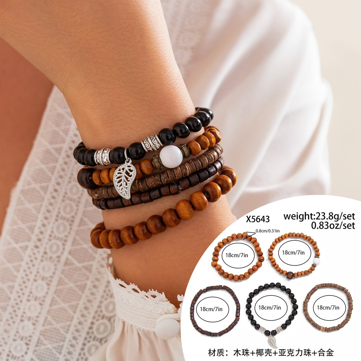 Kaze Retro Ethnic Bull Head Turquoise Beaded Bracelet | S925 Silver Artisan Ethnic Bracelet in 9 Colours Color Mixing43