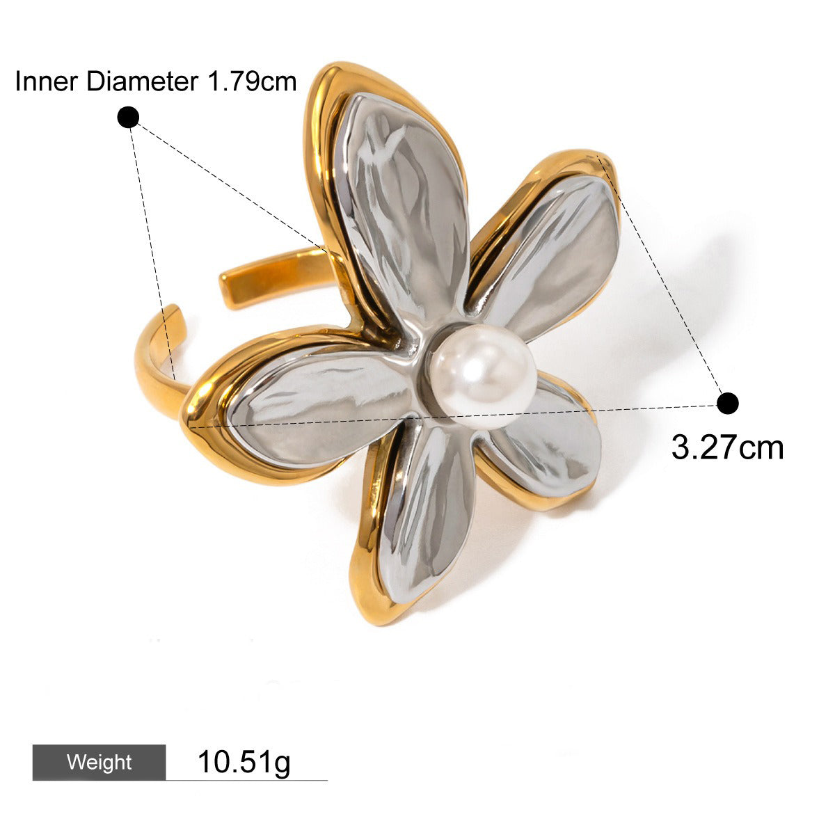 Kaze 18K Gold Geometric Fashion Ring Collection | 16 Style Variants in Contemporary Designs Style M-23