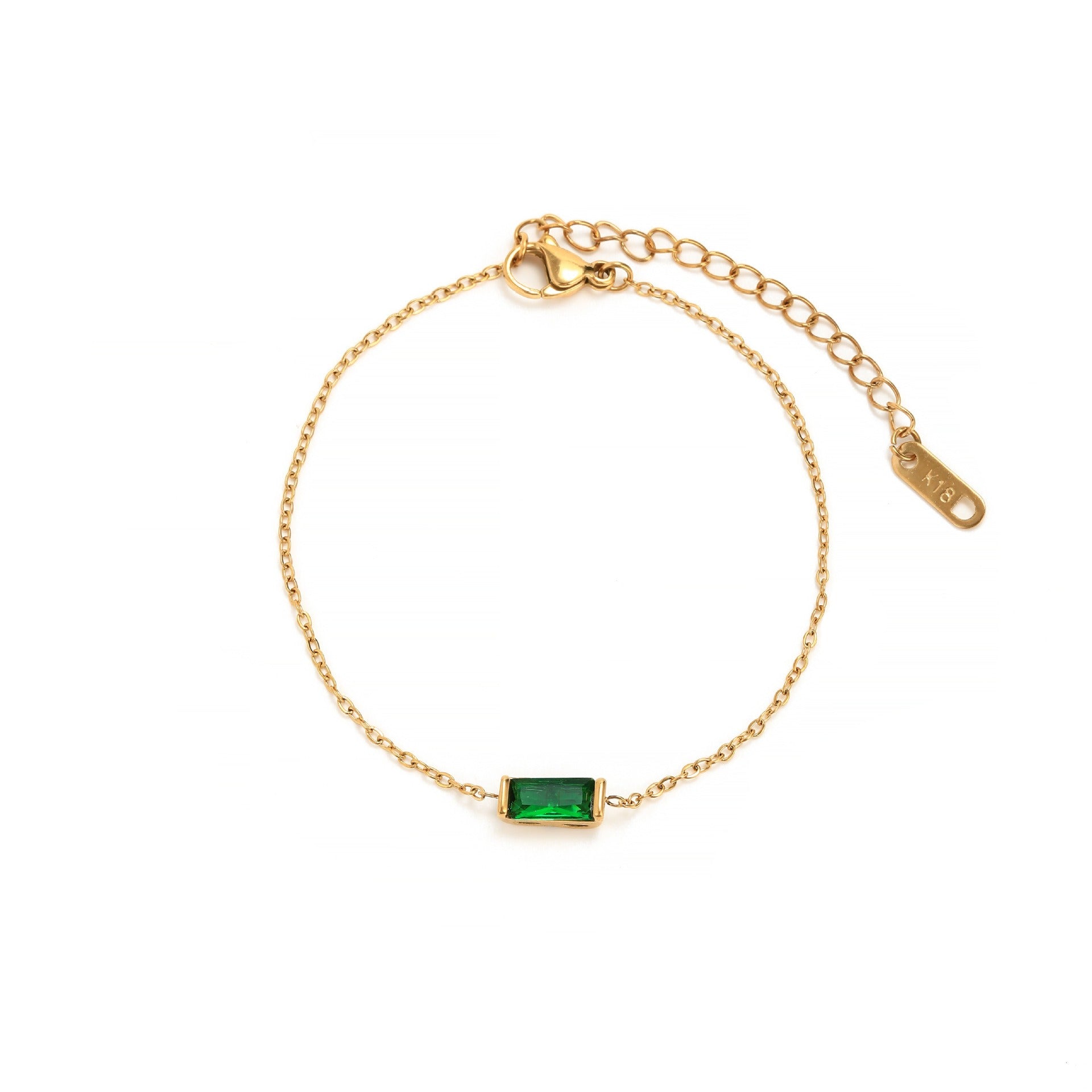 Kaze 18K Gold Vintage Pearl and Birthstone Bracelet | Sailor Clasp Luxury Bracelet