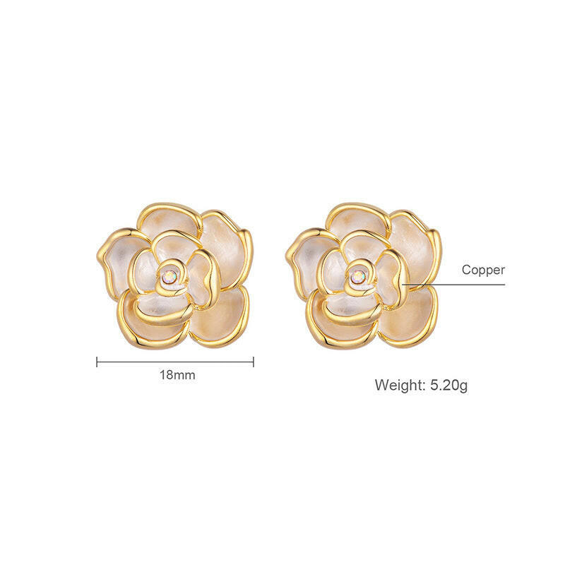 Kaze Irregular Tassel Drop Earrings | Trendy Gold Copper Fashion Earrings for Women