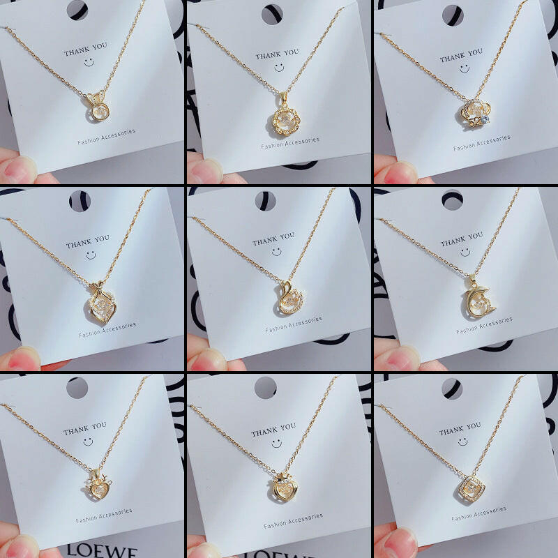 Kaze Titanium Steel Clavicle Necklace | Fade-Resistant Pendant Necklace for Women