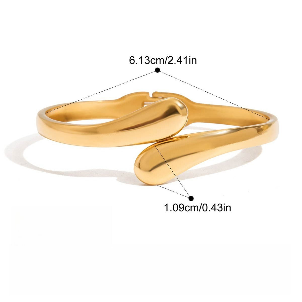 Kaze 18K Gold-Plated Titanium Steel Bracelet with Spring Clasp | Premium Bracelet in 9 Style Variants Bracelet G 13