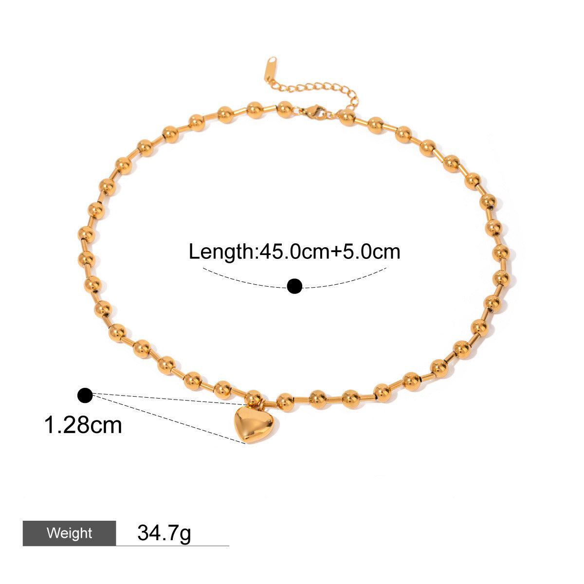Kaze 18K Gold Exquisite Flower Necklace, Earrings and Bracelet Set | 13-Piece Botanical Jewellery Collection Style B-Necklace-20