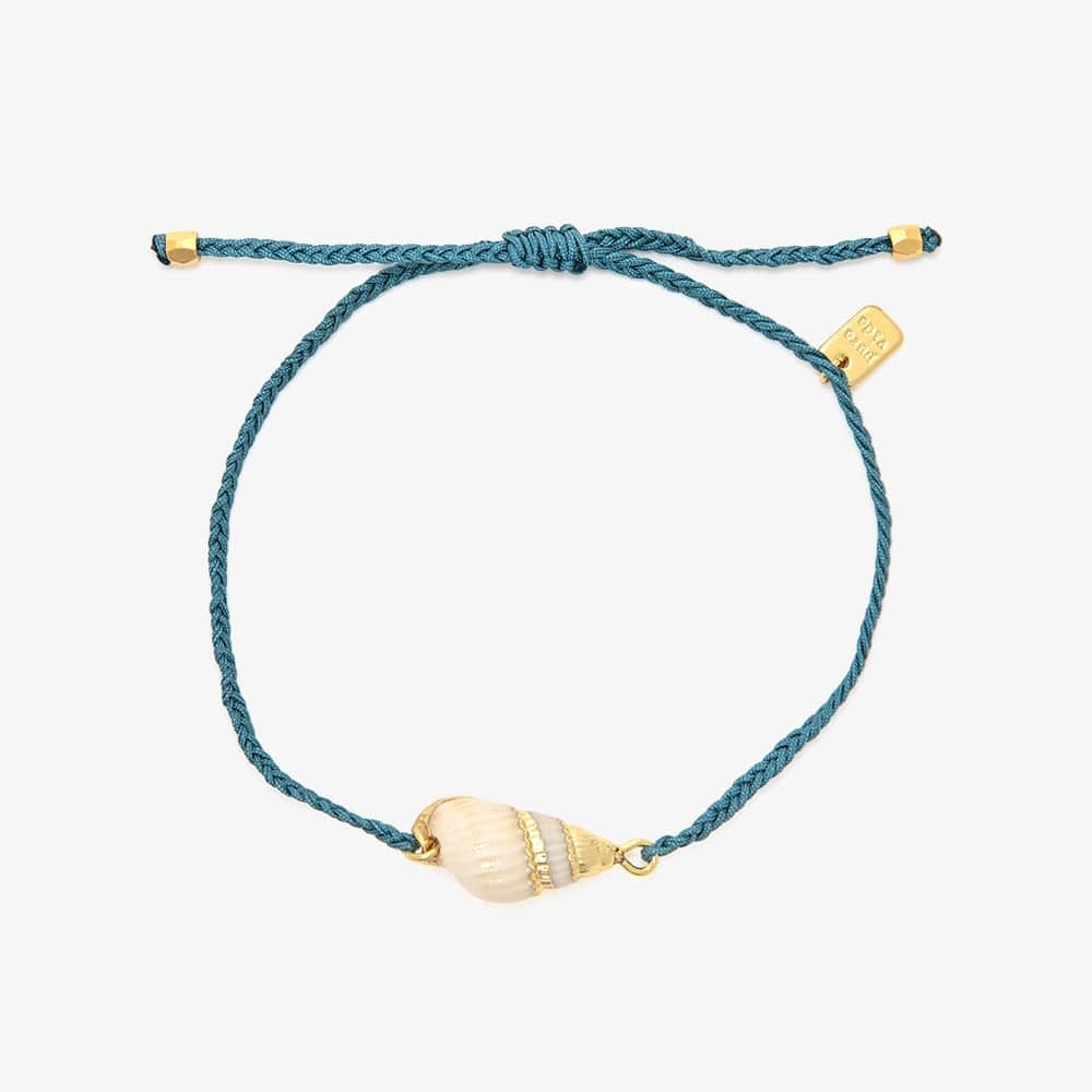 Kaze Horseshoe Shell Necklace and Bracelet Set | Copper Natural Stone Pendant Set in 3 Variants Bracelet