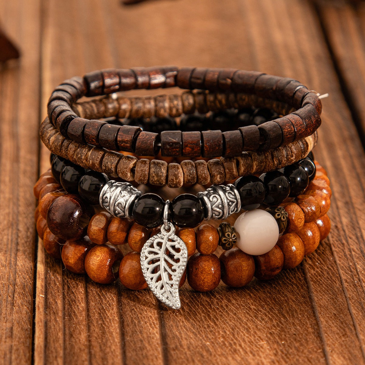 Kaze Retro Ethnic Bull Head Turquoise Beaded Bracelet | S925 Silver Artisan Ethnic Bracelet in 9 Colours