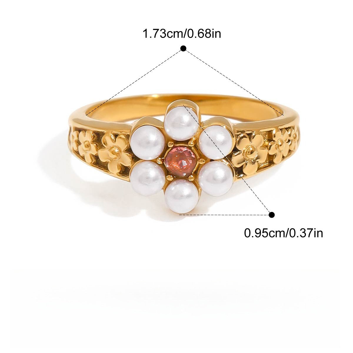 Kaze Pearl Titanium Steel Ring Collection | Premium Pearl Ring in 3 Size &amp; Style Variants