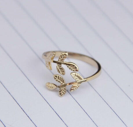 Kaze Adjustable Leaf Ring Set | Nature-Inspired Rings in Black, Gold &amp; Silver
