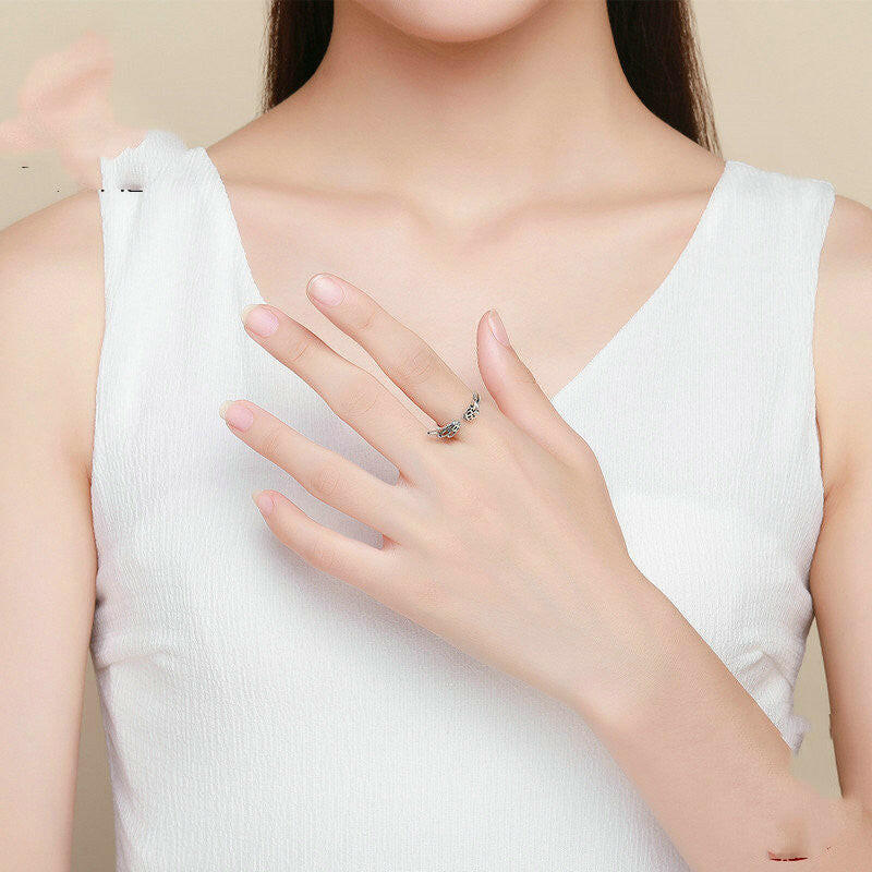Kaze Wings of Grace Ring | Adjustable Sterling Silver Wing Ring