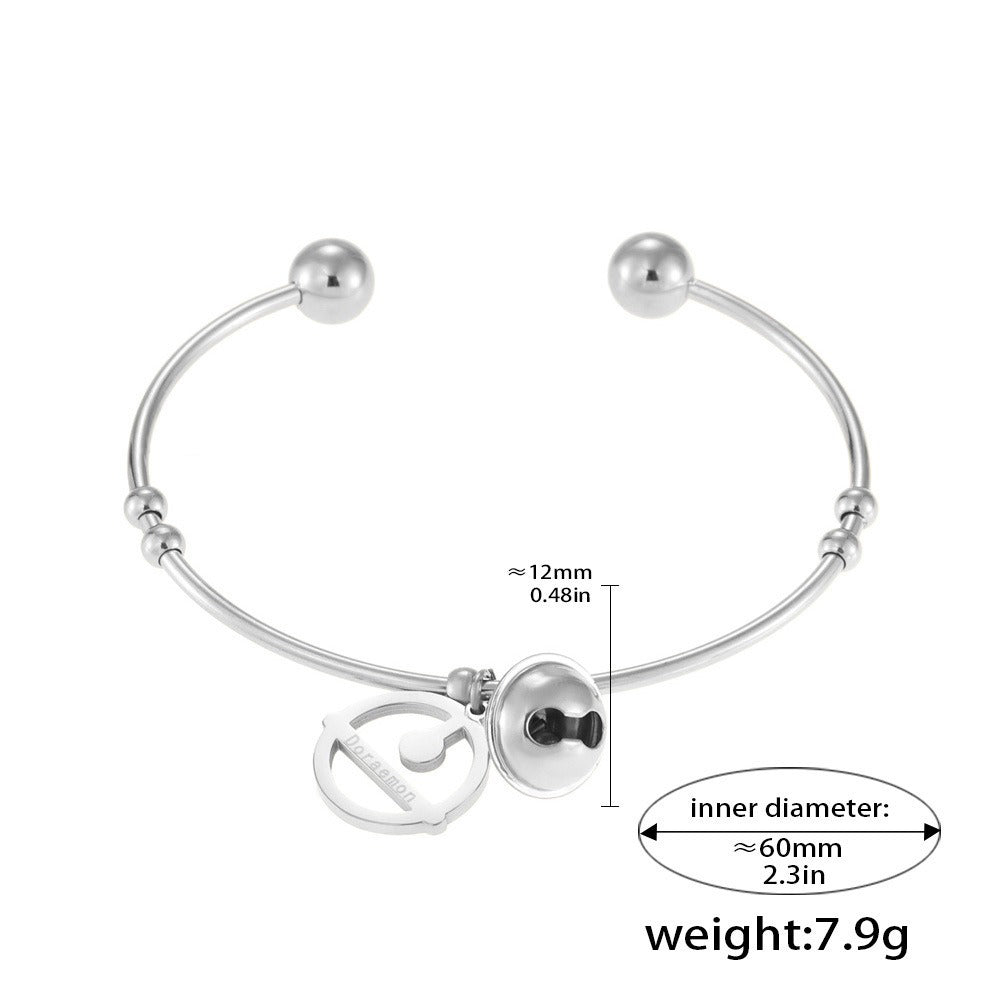 Kaze Dual Bell Pendant Bracelet | 18K Gold Charm Bracelet in Gold, Silver &amp; Rose Gold