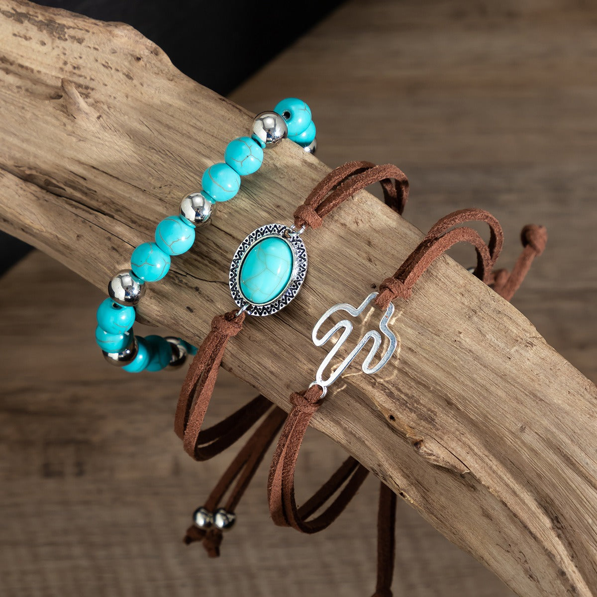 Kaze Ethnic Hand-Woven Gravel Flying Bird Multi-Layer Leaf Bracelet | Artisan Zinc Alloy Bracelet in 3 Styles