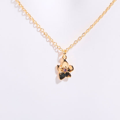 Kaze 18K Gold Birth Month Flower Bracelet | Personalised Floral Bracelet in All 12 Months February
