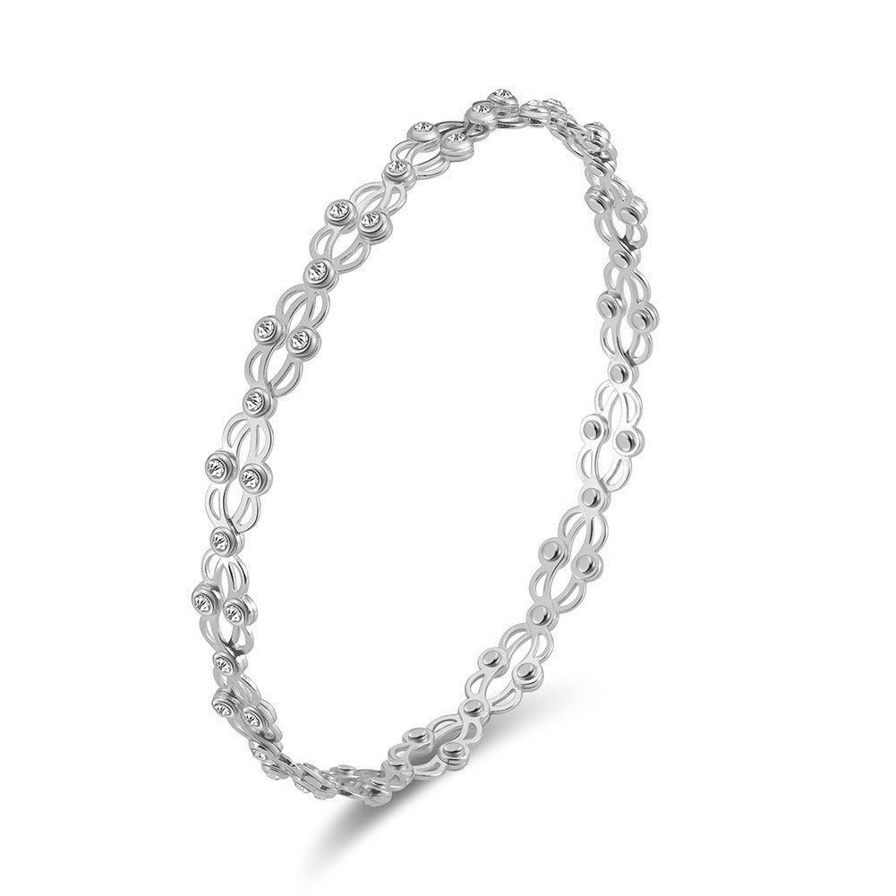 Kaze Retractable Diamond Bracelet and Ring Set | 18K Gold &amp; S925 Silver Luxury Transforming Set