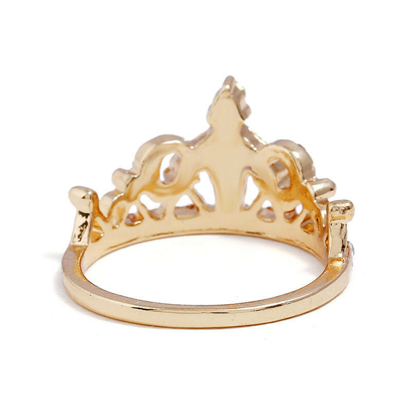 Kaze Crown Ring | Sparkling Regal Ring in Rose Gold, Gold &amp; Silver