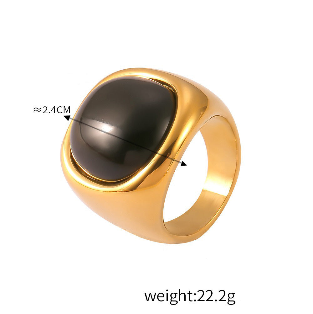 Kaze Noble Geometric Diamond Woven Gemstone Ring | 18K Gold All-Match Ring in 24 Variants Style D-25