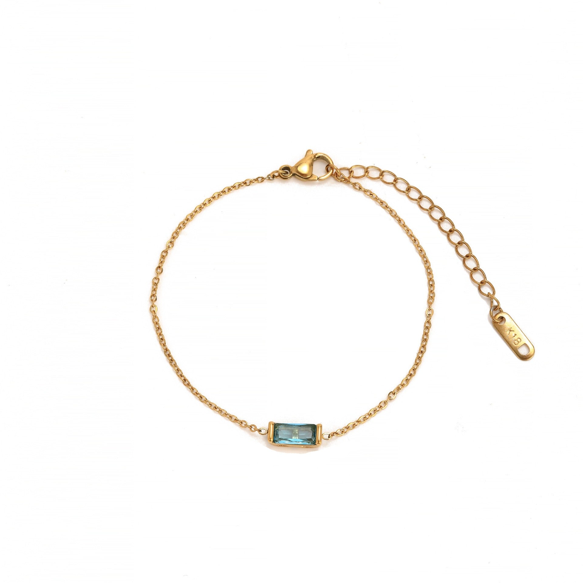 Kaze 18K Gold Vintage Pearl and Birthstone Bracelet | Sailor Clasp Luxury Bracelet