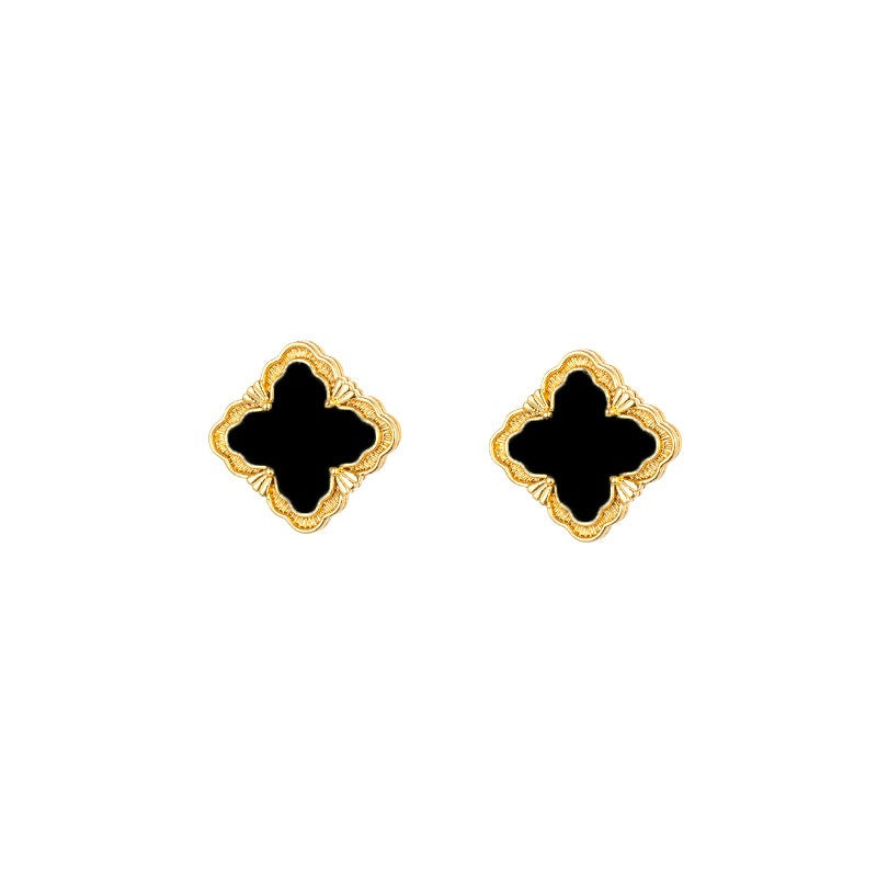 Kaze Four-Leaf Clover Jewellery Set | 18K Gold Necklace, Bracelet, Earrings &amp; Ring
