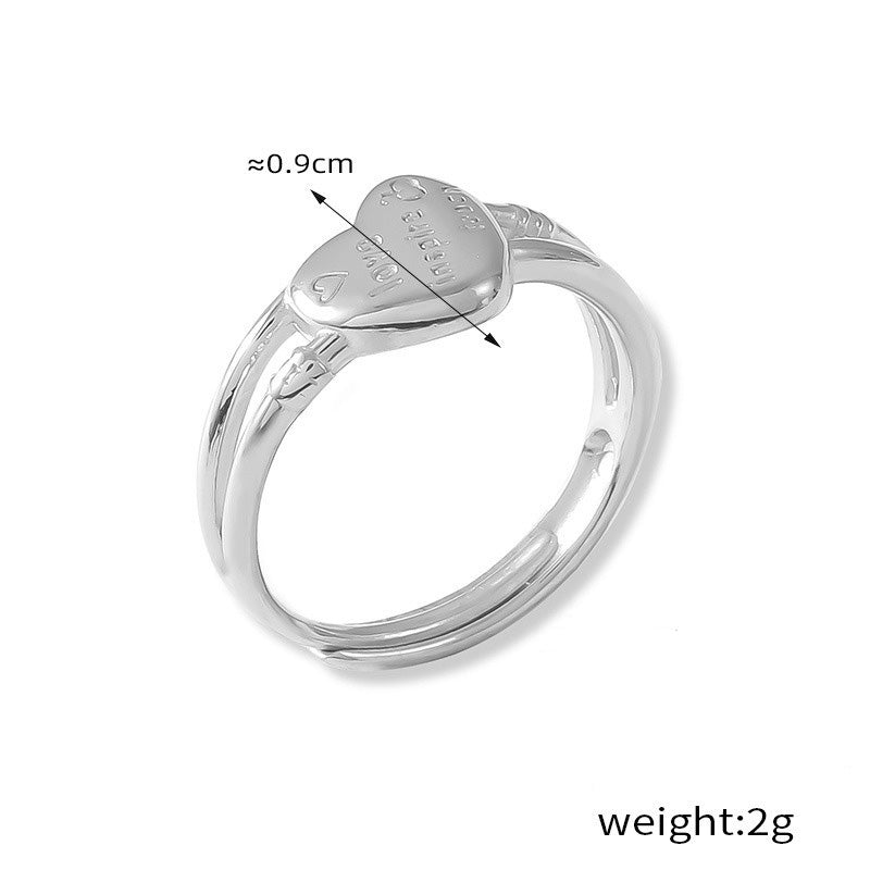Kaze Simple Geometric Versatile Ring | 18K Gold PVD Stainless Steel Ring in 10 Styles Silver Adjustable