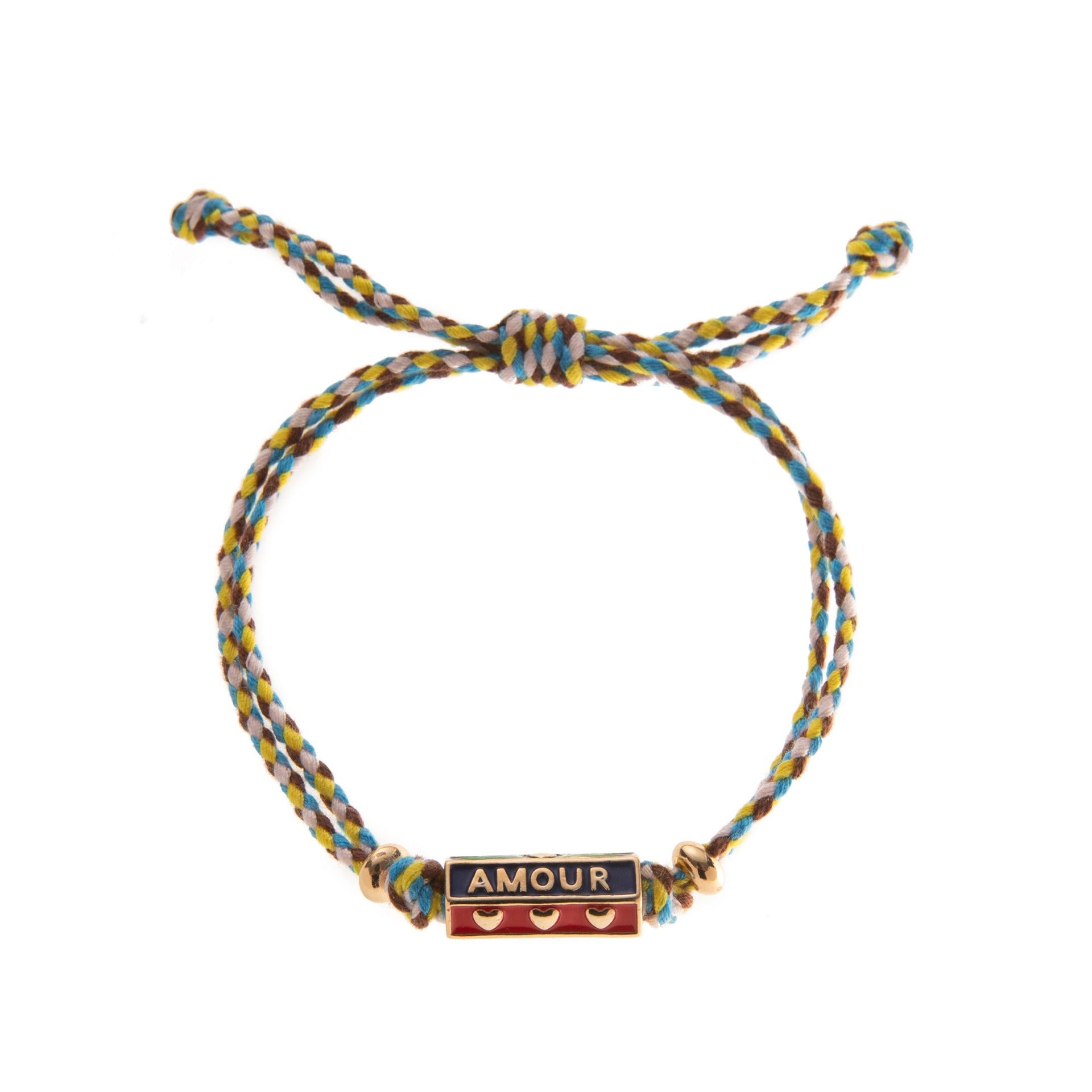 Kaze Bohemian Colourful Love Pendant Necklace and Bracelet Set | Alloy Boho Set in 4 Colours