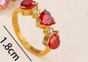 Kaze Light Luxury Love Ring | Premium Titanium Steel Ring in Silver &amp; Rose Gold Golden