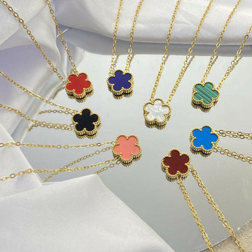 Kaze Lucky Girl Double-Sided Titanium Necklace | Reversible Colourful Pendant in 8 Colours