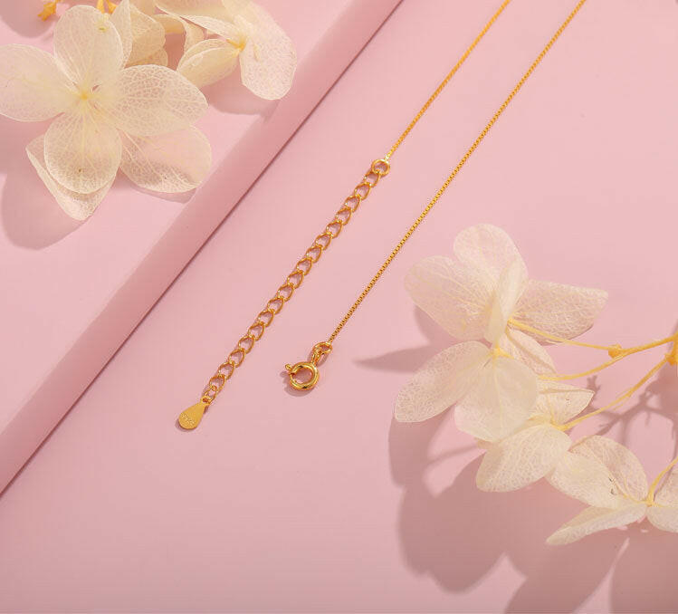 Kaze S925 Minimalist Pearl Pendant Necklace | Sterling Silver Pearl Necklace in Gold &amp; White Gold