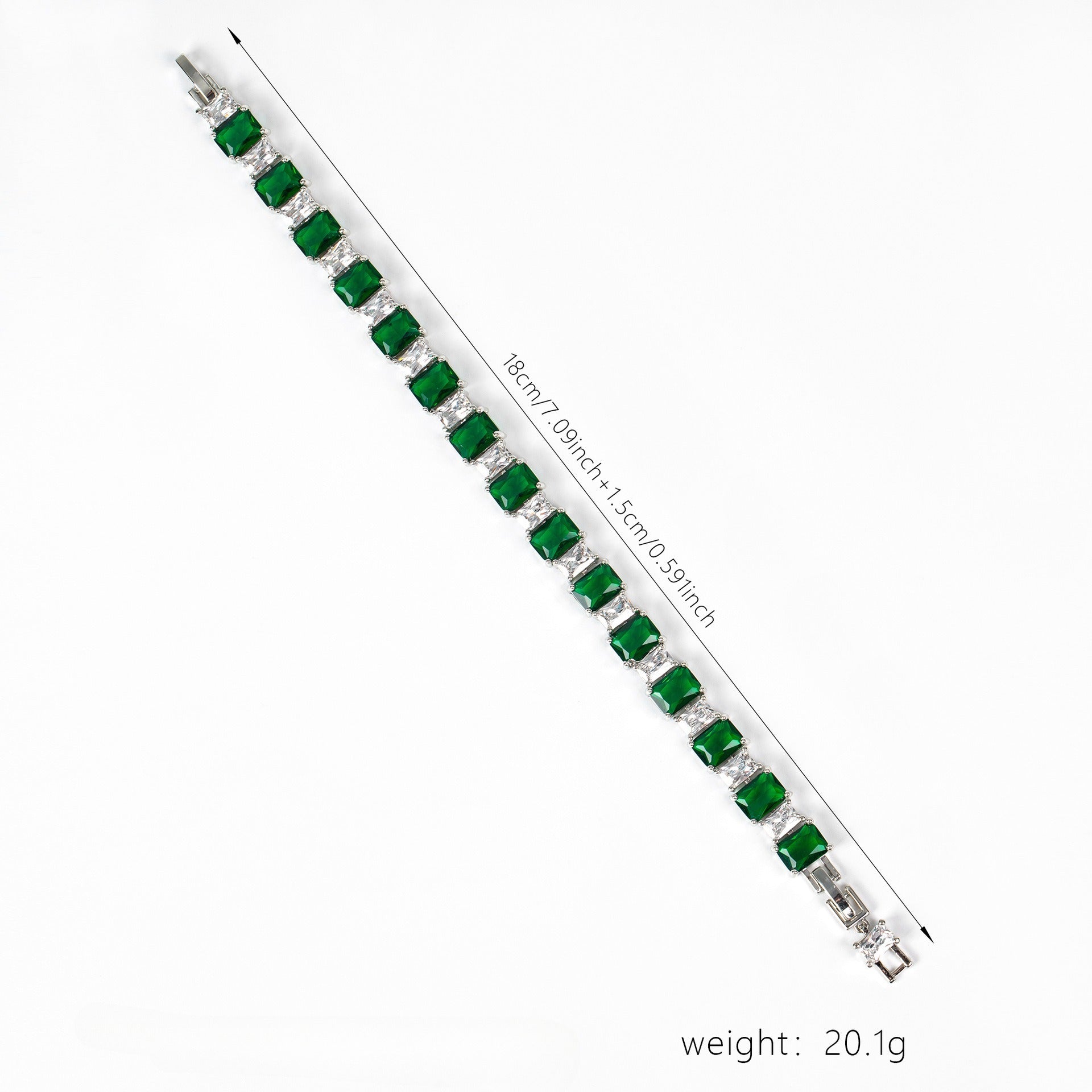 Kaze Square Micro-Pavé Zirconia Enamel Bracelet | Geometric Enamel Bracelet in 4 Colours