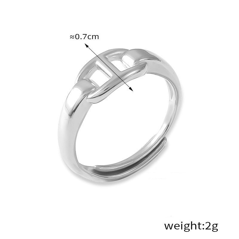 Kaze Simple Geometric Versatile Ring | 18K Gold PVD Stainless Steel Ring in 10 Styles