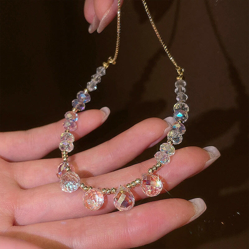 Kaze Crystal Geometry Bracelet | Sparkling Rhinestone Geometric Bracelet Gift-Ready