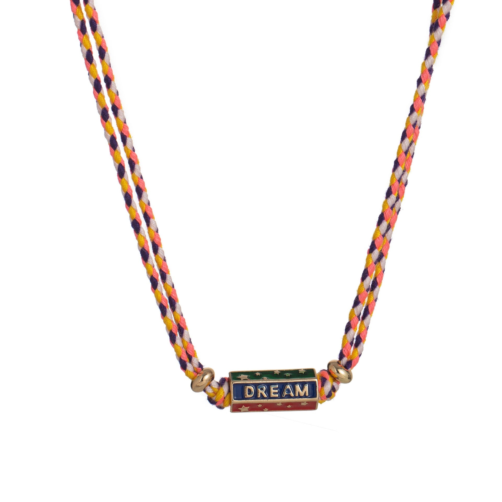 Kaze Bohemian Colourful Love Pendant Necklace and Bracelet Set | Alloy Boho Set in 4 Colours Red