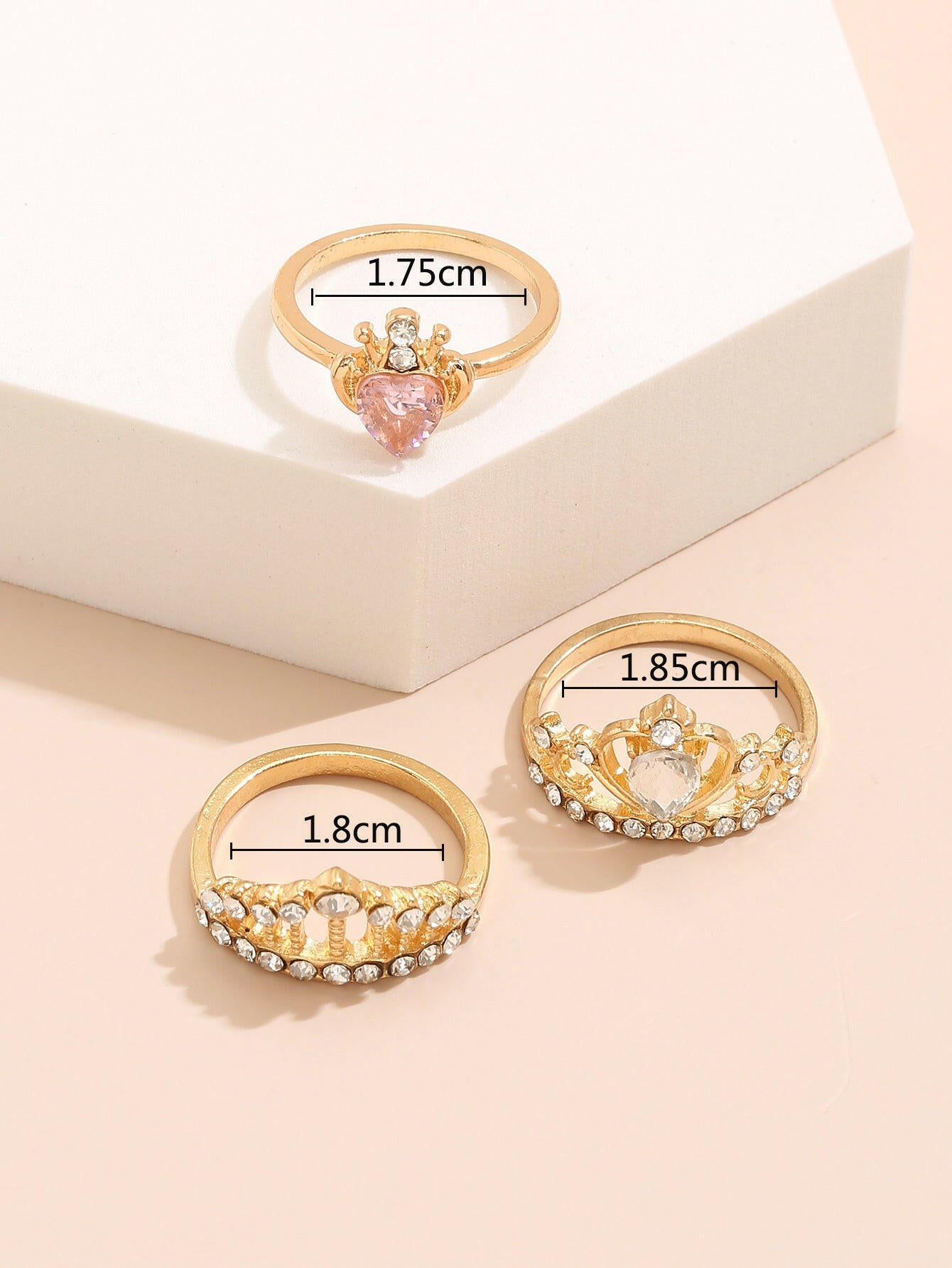 Kaze Gold-Accented Ring Set | Curated Stacking Ring Collection for Women